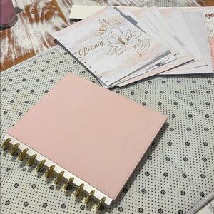 Martha Stuart large notebook + Happy Planner Memory Keeping Extension Pack